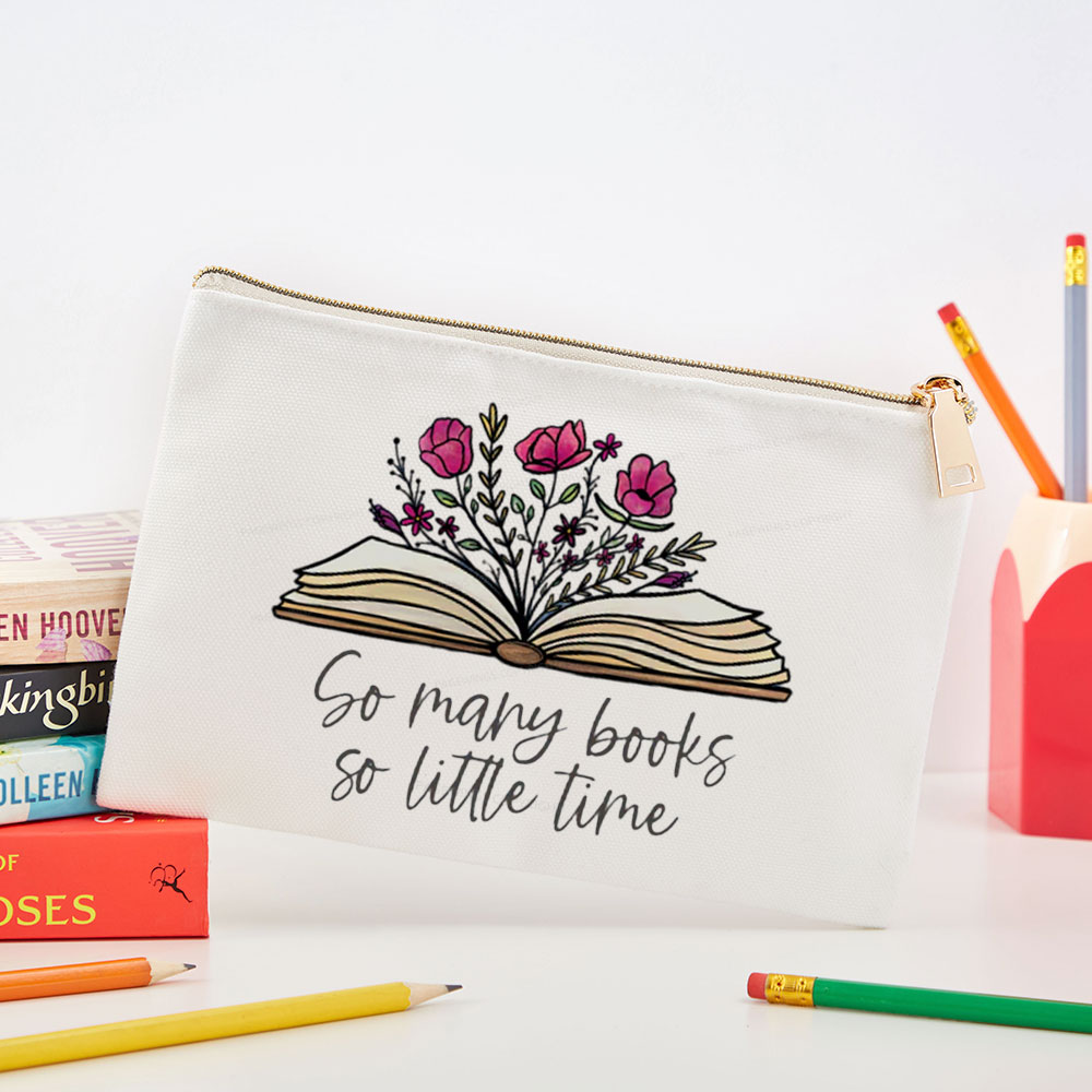 Pagewings So Many Books So Little Time Pouch