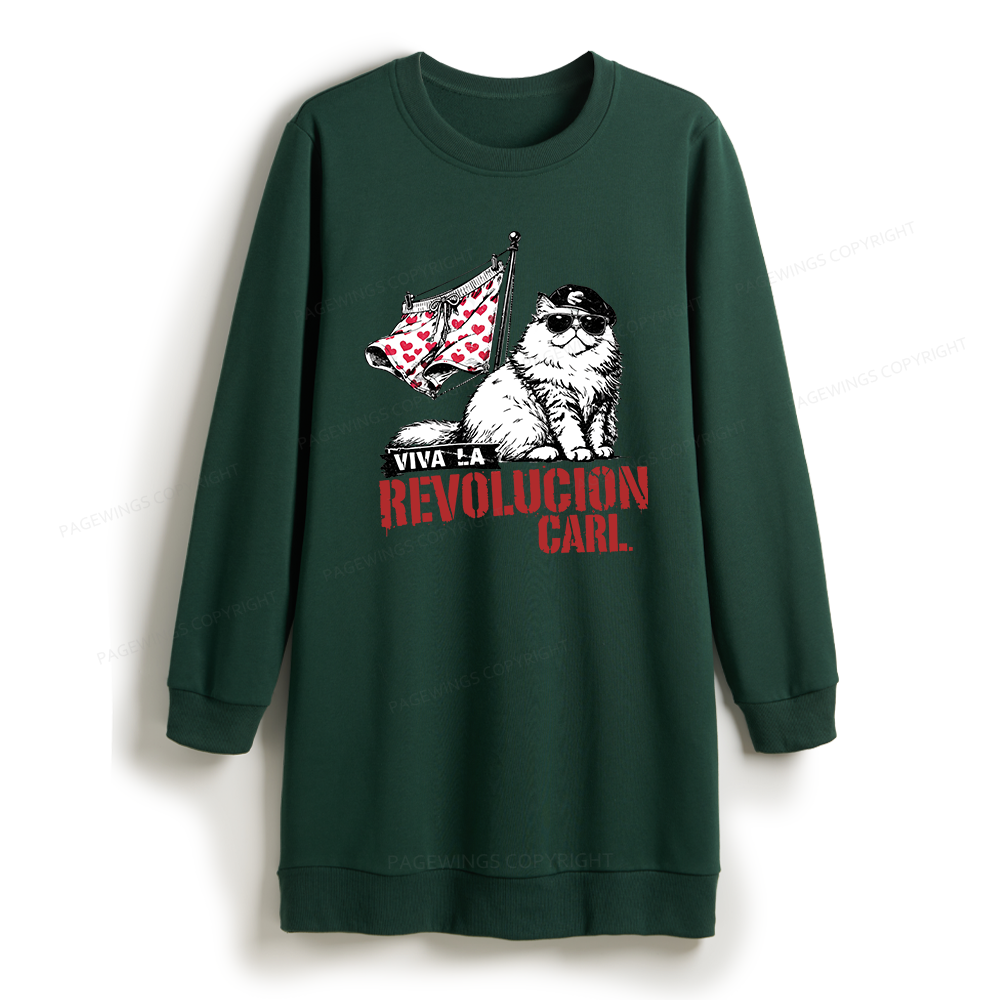Pagewings Sci-Fi Novel Lover Sweatshirt Dress