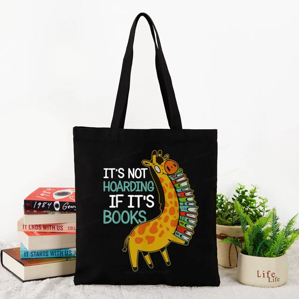 Pagewings It's Not Hoarding If It's Books Tote Bag
