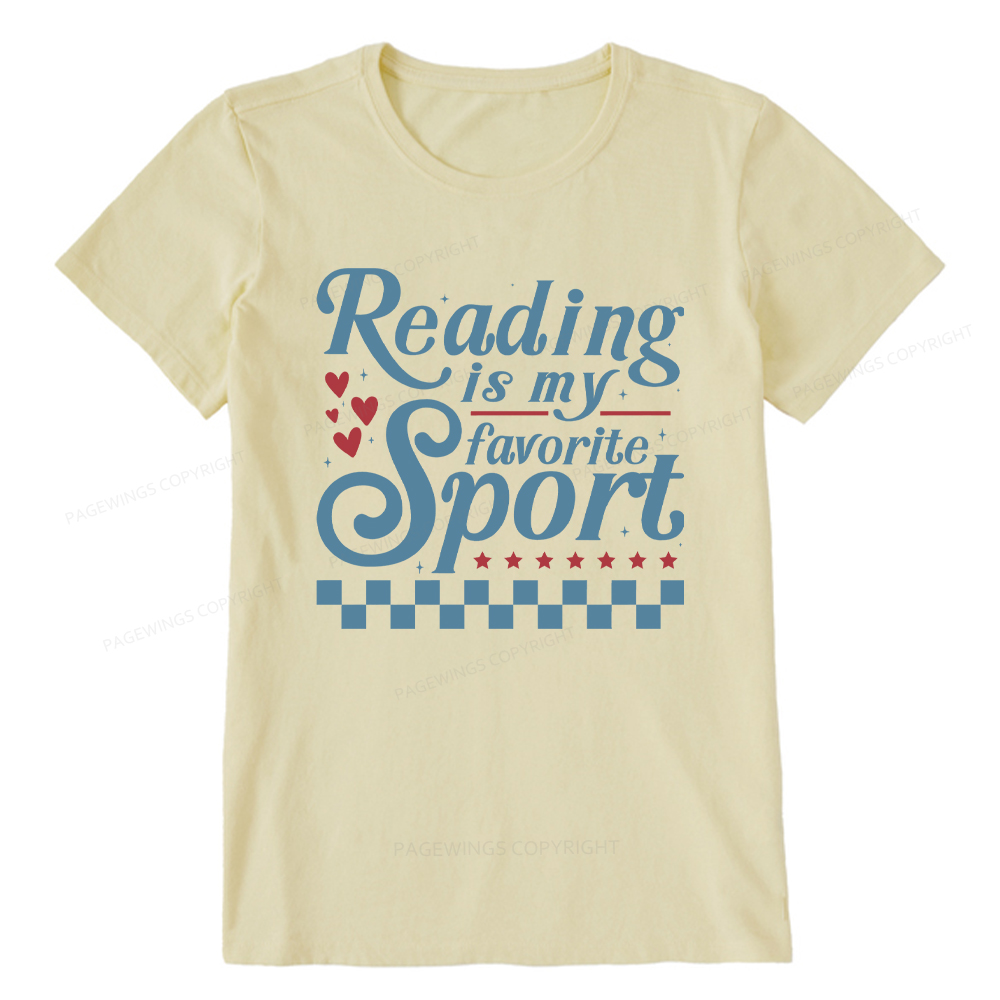 Pagewings Reading Is My Favorite Sport Unisex Classic T-shirt