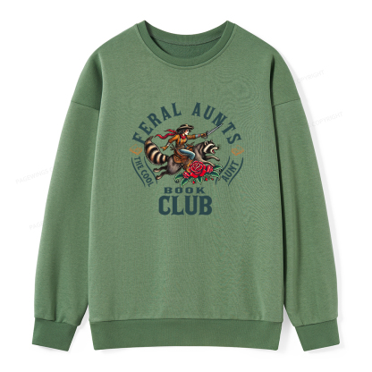 Pagewings Feral Aunt Social Book Club Unisex Classic Sweatshirt