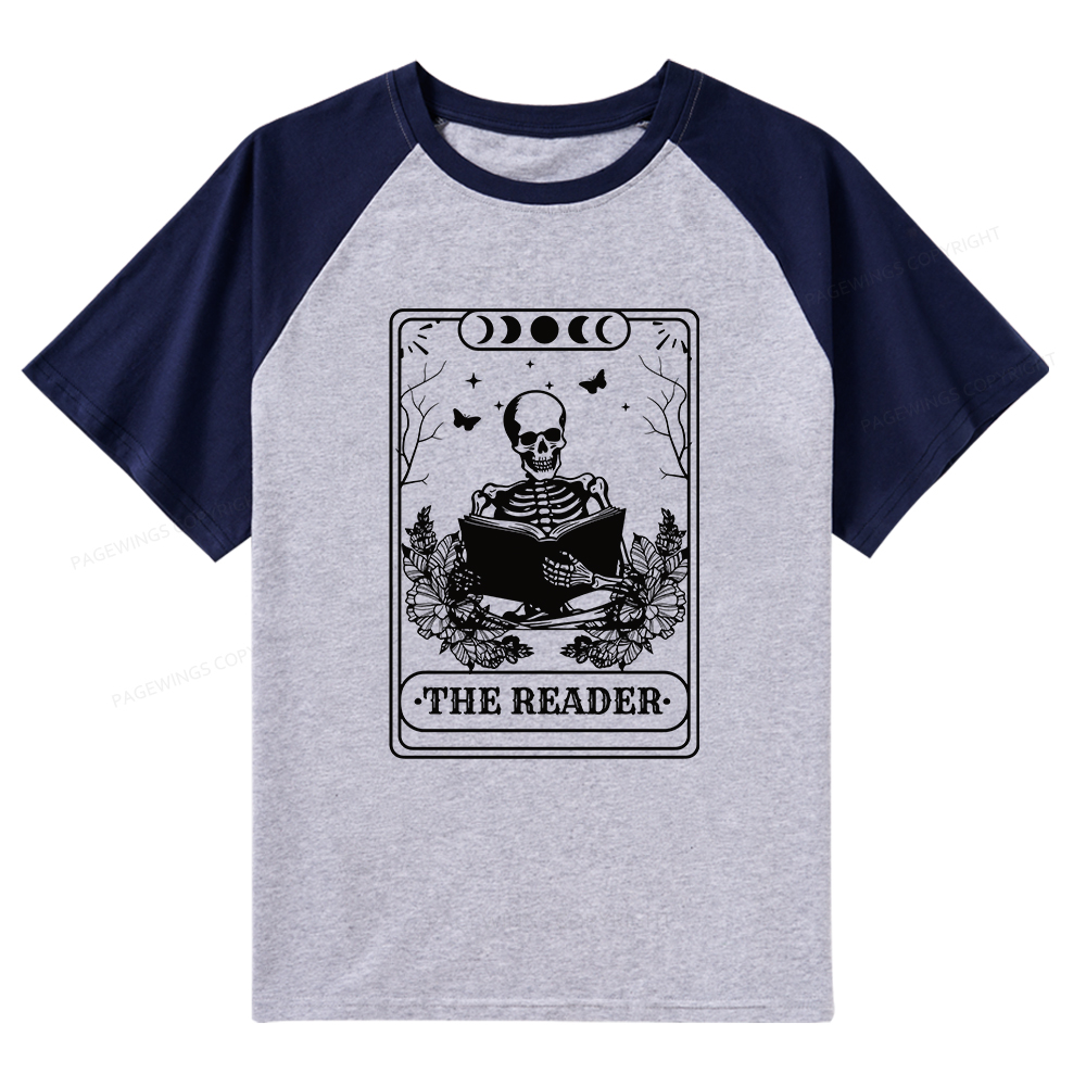 Pagewings The Reader Raglan T-shirt