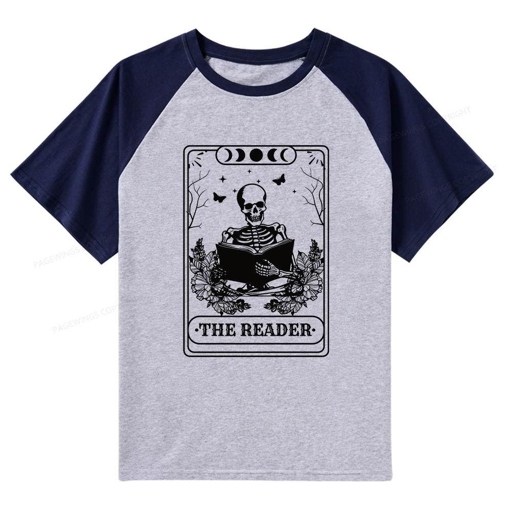 Pagewings The Reader Raglan T-shirt