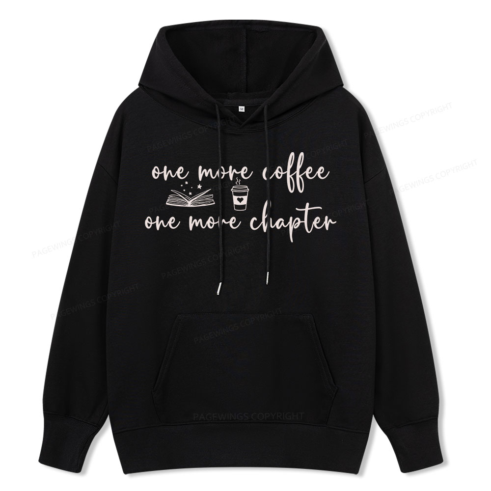 Pagewing Just One More Coffee and Books Unisex Classic Hoodie