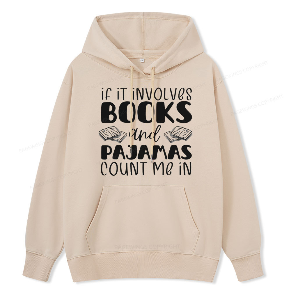 Pagewings Books And Pajamas Unisex Classic Hoodie