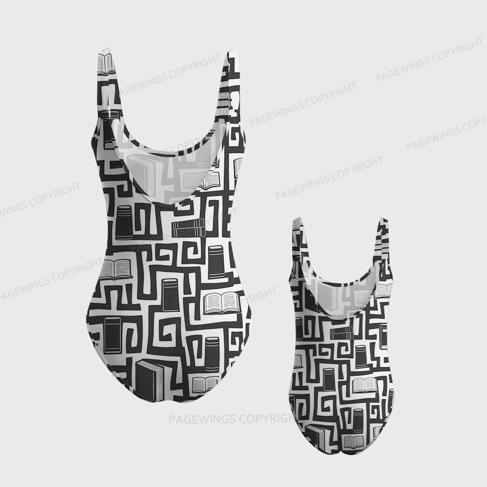 Pagewings Books Are My Jam One-Piece Swimsuit 