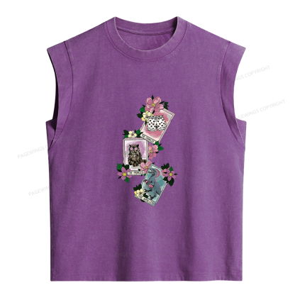 Pagewings Sci Fi Bookish Women's Washed Tank Top