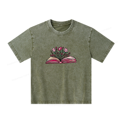 Pagewings Booktrovert Definition Funny Book Lover Unisex Kids Washed T-shirt