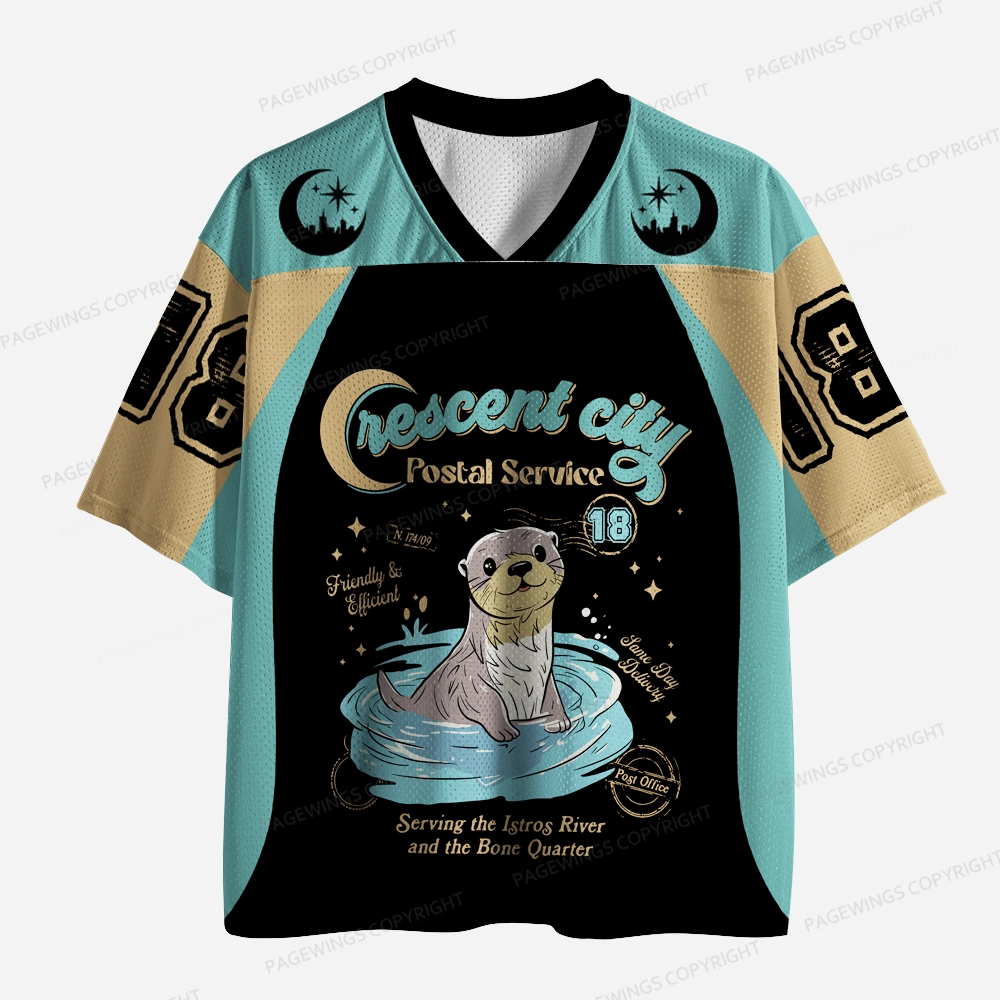 Pagewings Crescent City Postal Service Unisex Mesh Jersey