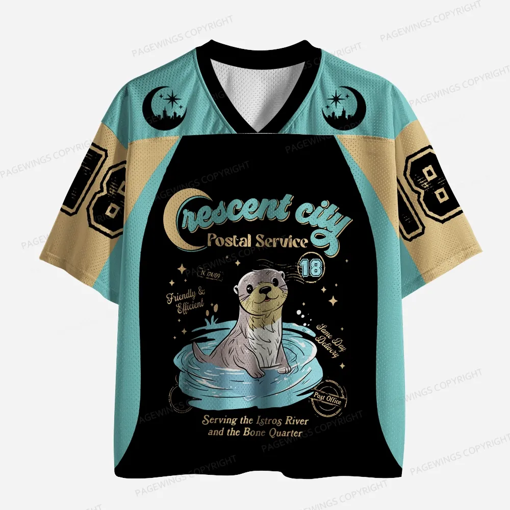 Pagewings Crescent City Postal Service Unisex Mesh Jersey