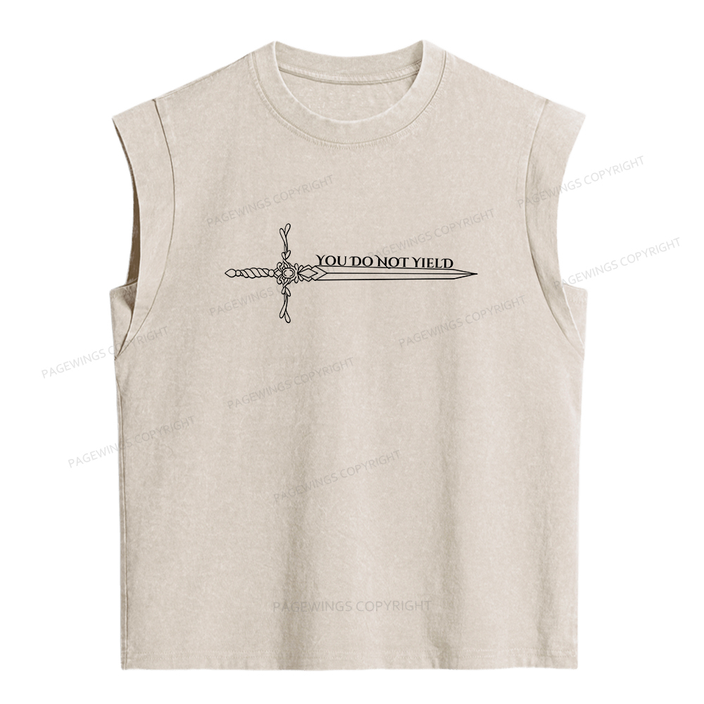 Pagewings You Do Not Yield Women's Washed Tank Top