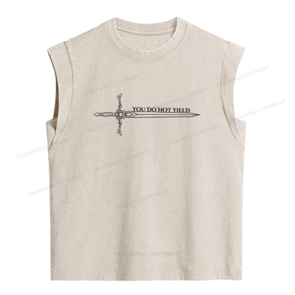 Pagewings You Do Not Yield Women's Washed Tank Top