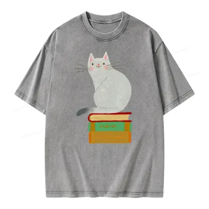 Pagewings Want To Read A Book Right Now Unisex Washed T-shirt