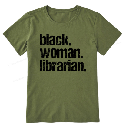Pagewings Black Woman Librarian Unisex Classic T-shirt