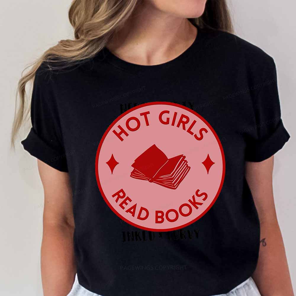 Pagewings Hot Girls Read Books Unisex Classic T-shirt