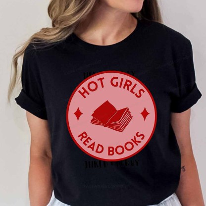 Pagewings Hot Girls Read Books Unisex Classic T-shirt
