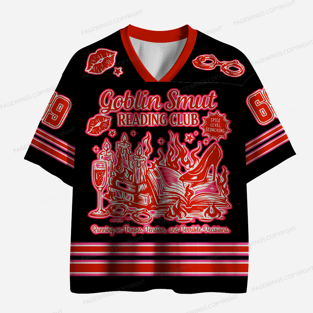 Pagewings Goblin Smut Reading Club Unisex Mesh Jersey
