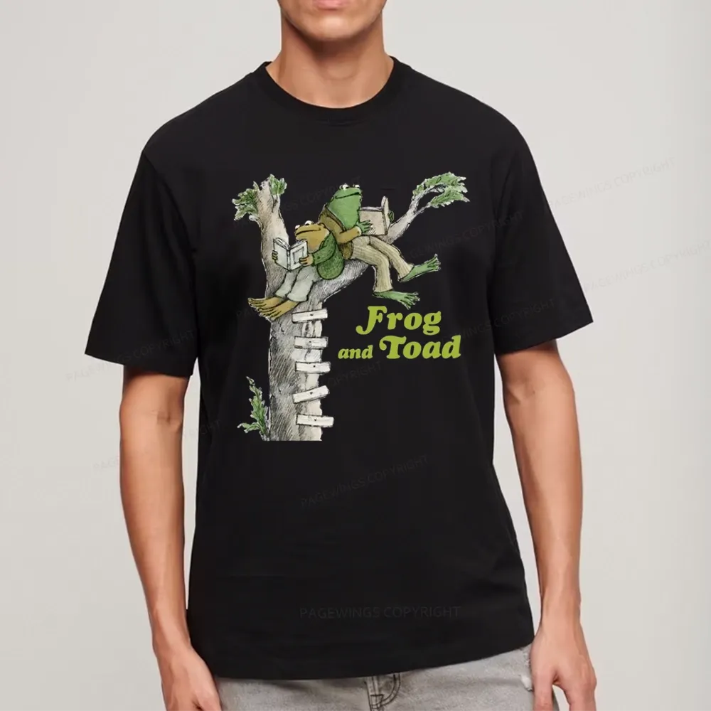 Pagewings Frog and Toad Old Book Unisex Classic T-shirt
