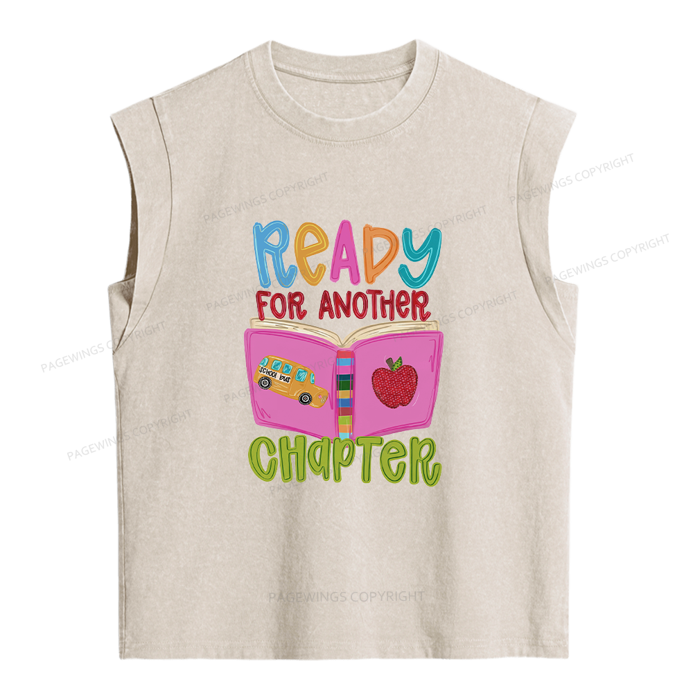 Pagewings Ready For Another Chapter Women's Washed Tank Top