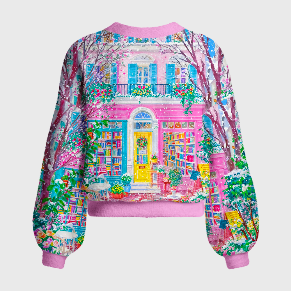 Pagewings Bookstore Women's Cardigan Sweater
