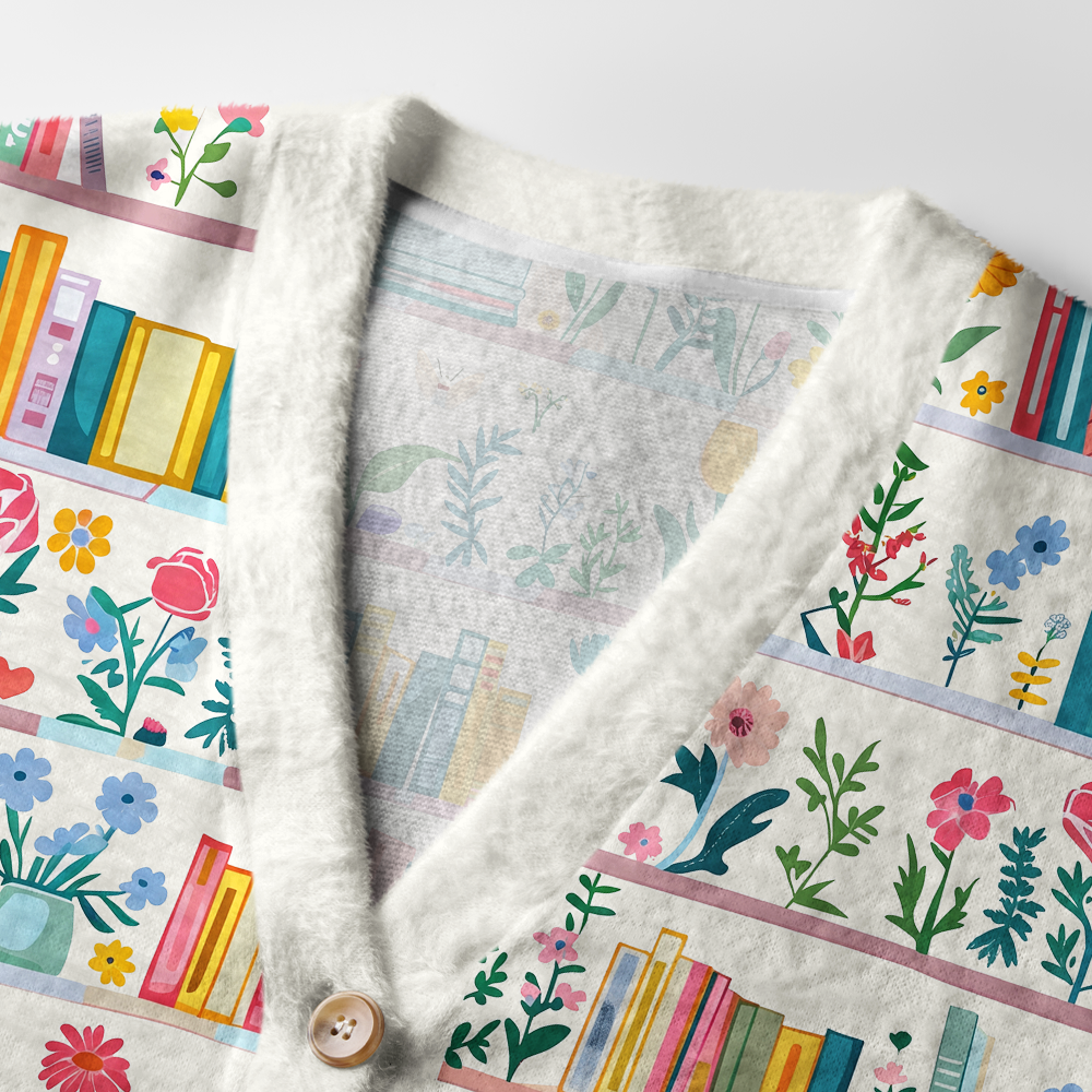Pagewings Bookish Vibe Light Knit Unisex Cardigan Sweaters