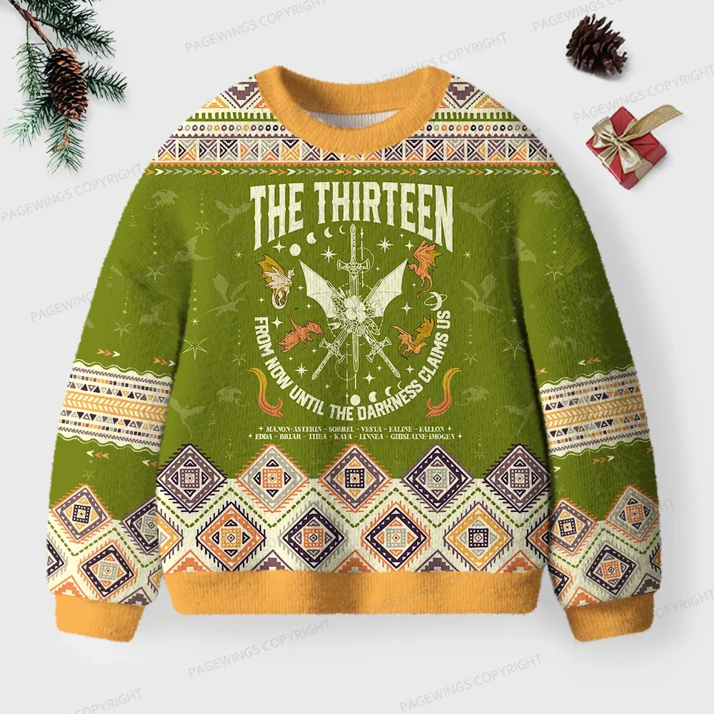 Pagewings The Thirteen Unisex Ugly Knit Sweatshirt
