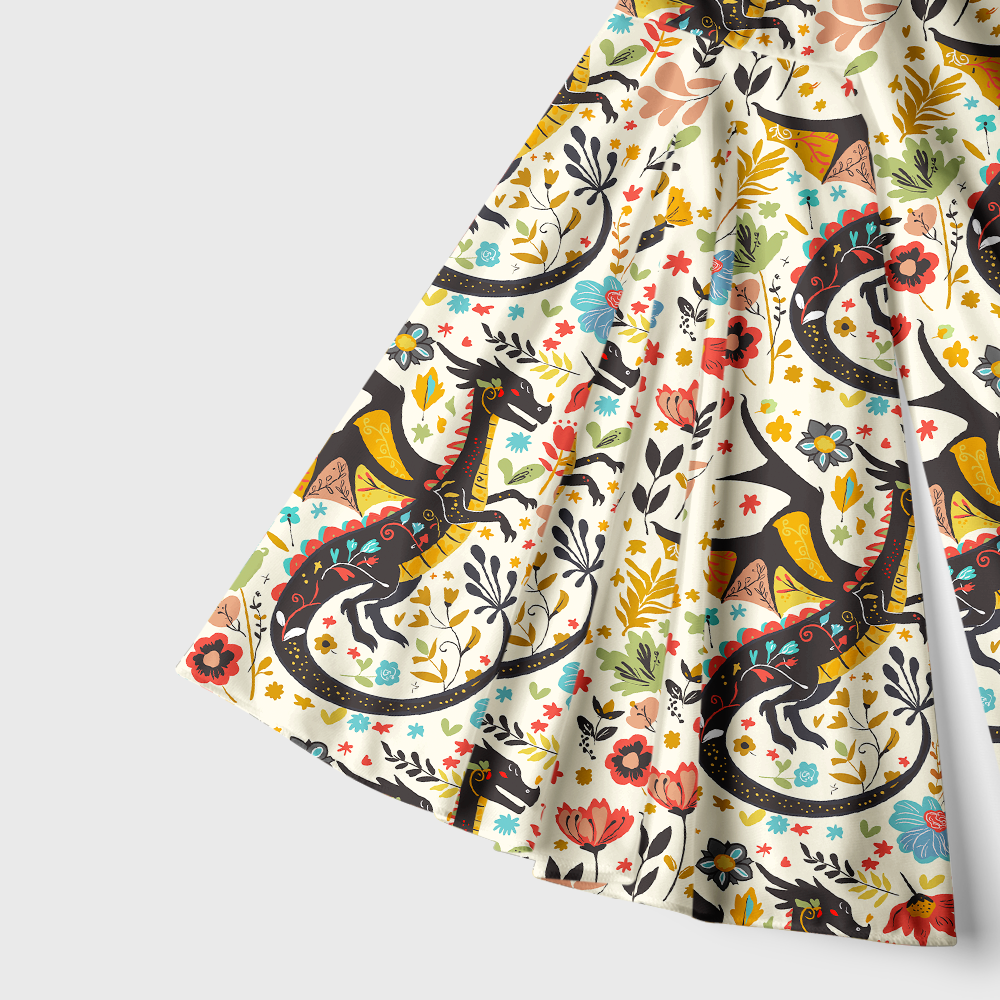 Pagewings Fantasy Bookish Bell Sleeve Dress