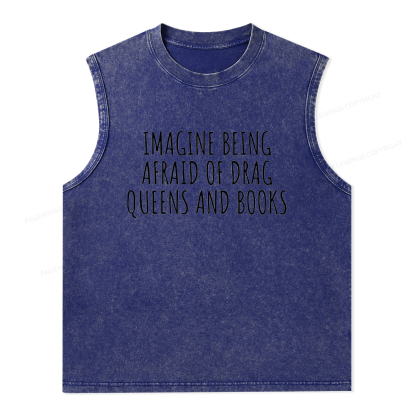 Pagewings Funny Liberal Shirt Unisex Washed Tank Top
