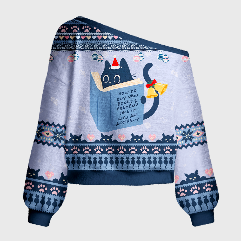 Pagewings How To Buy New Books Off Shoulder Ugly Knit Sweater