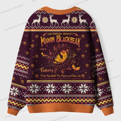 Pagewings Manon Blackbeak Unisex Ugly Cardigan Sweaters