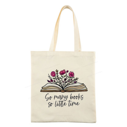 Pagewings So Many Books So Little Time Tote Bag