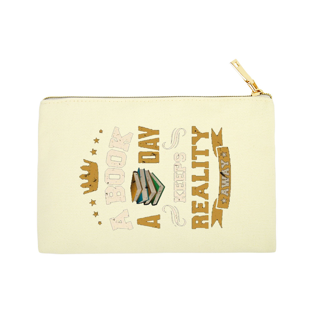 Pagewings A Book A Day Keeps Reality Away  Pouch