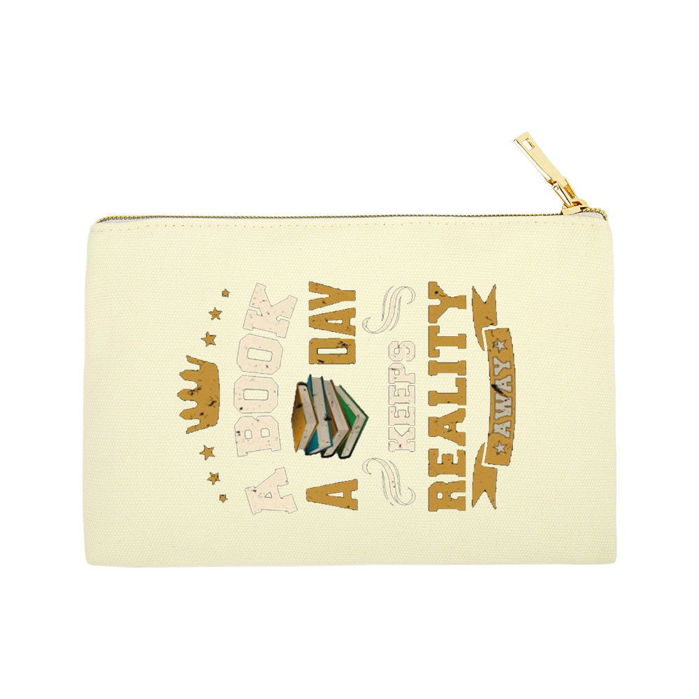 Pagewings A Book A Day Keeps Reality Away  Pouch