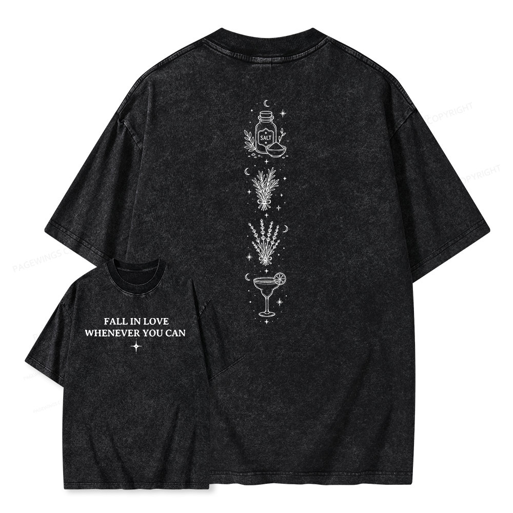Pagewings Retro Halloween Unisex Washed T-shirt