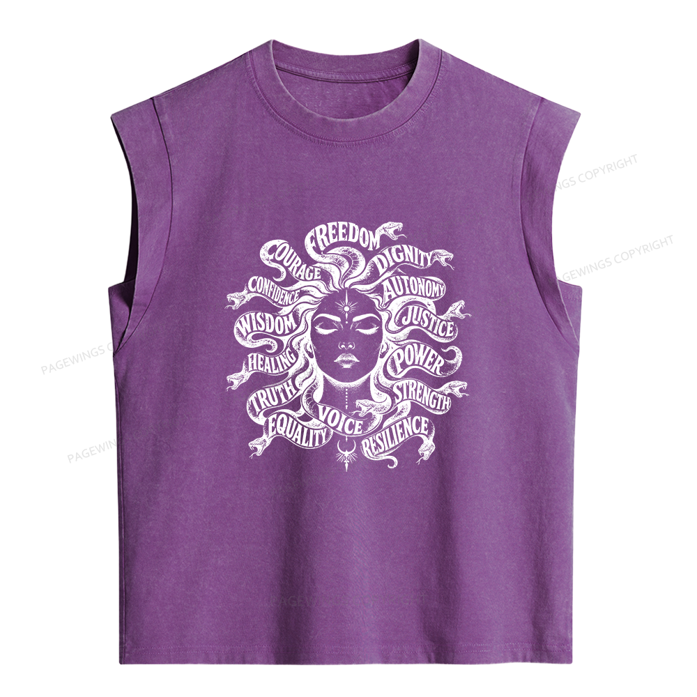 Pagewings Freedom Women's Washed Tank Top