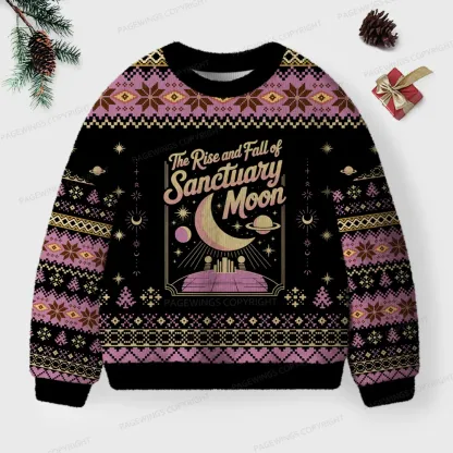 Pagewings he Rise And Fall Of Sanctuary Moon Unisex Ugly Knit Sweatshirt