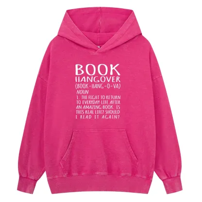 Pagewings Book Hangover Unisex Washed Hoodie