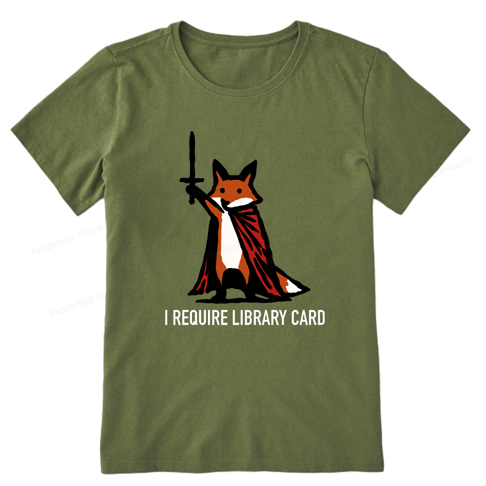 Pagewings I Require Library Card Unisex Classic T-shirt