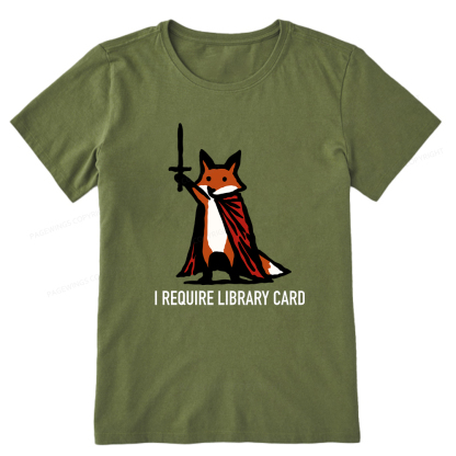 Pagewings I Require Library Card Unisex Classic T-shirt