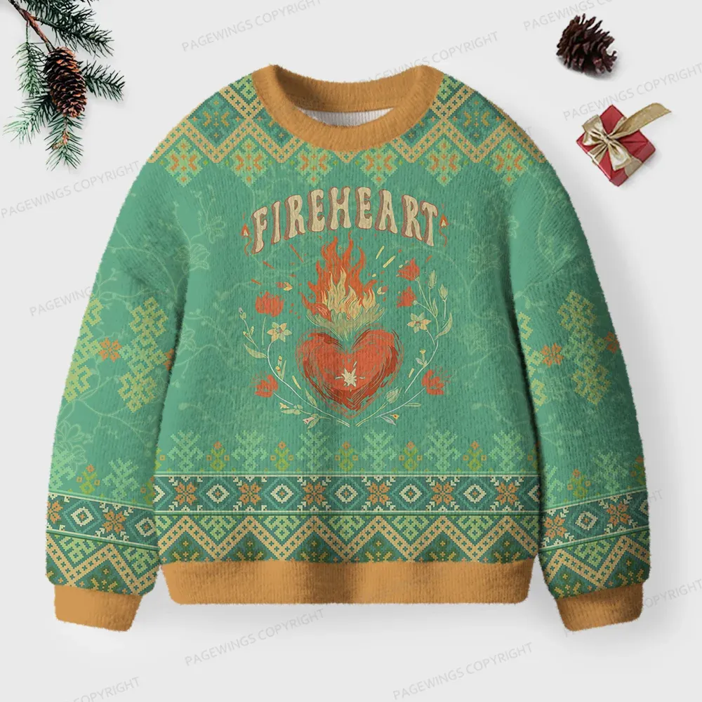 Pagewings Fireheart Unisex Ugly Sweatshirt