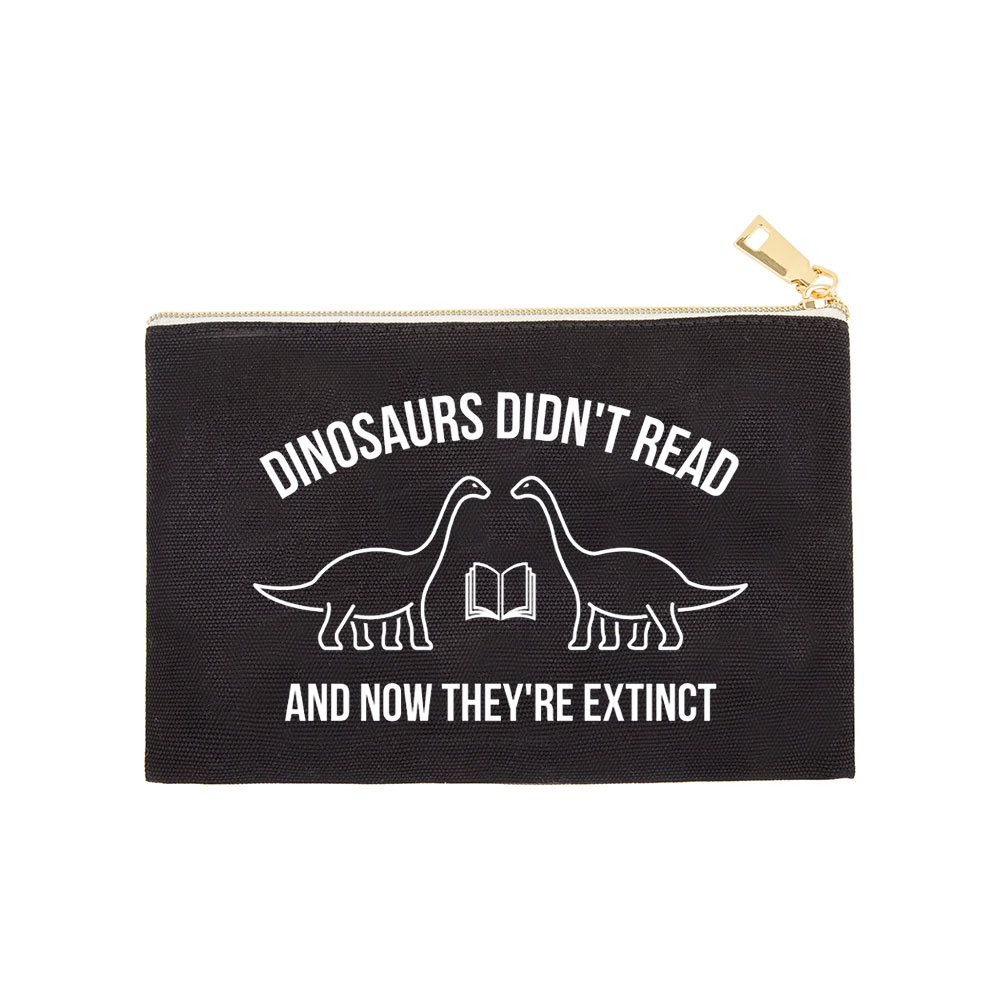 Pagewings Dinosaurs Didn't Read Pouch