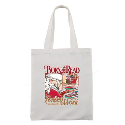 Pagewings Born To Read Forced To Work Tote Bag