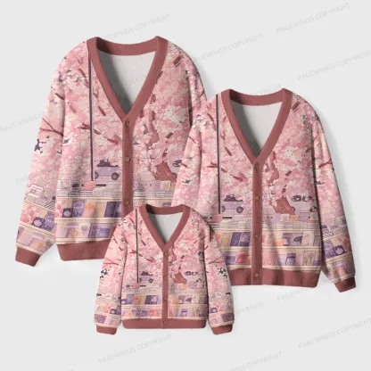 Pagewings Cozy Reading Unisex Ugly Cardigan Sweaters
