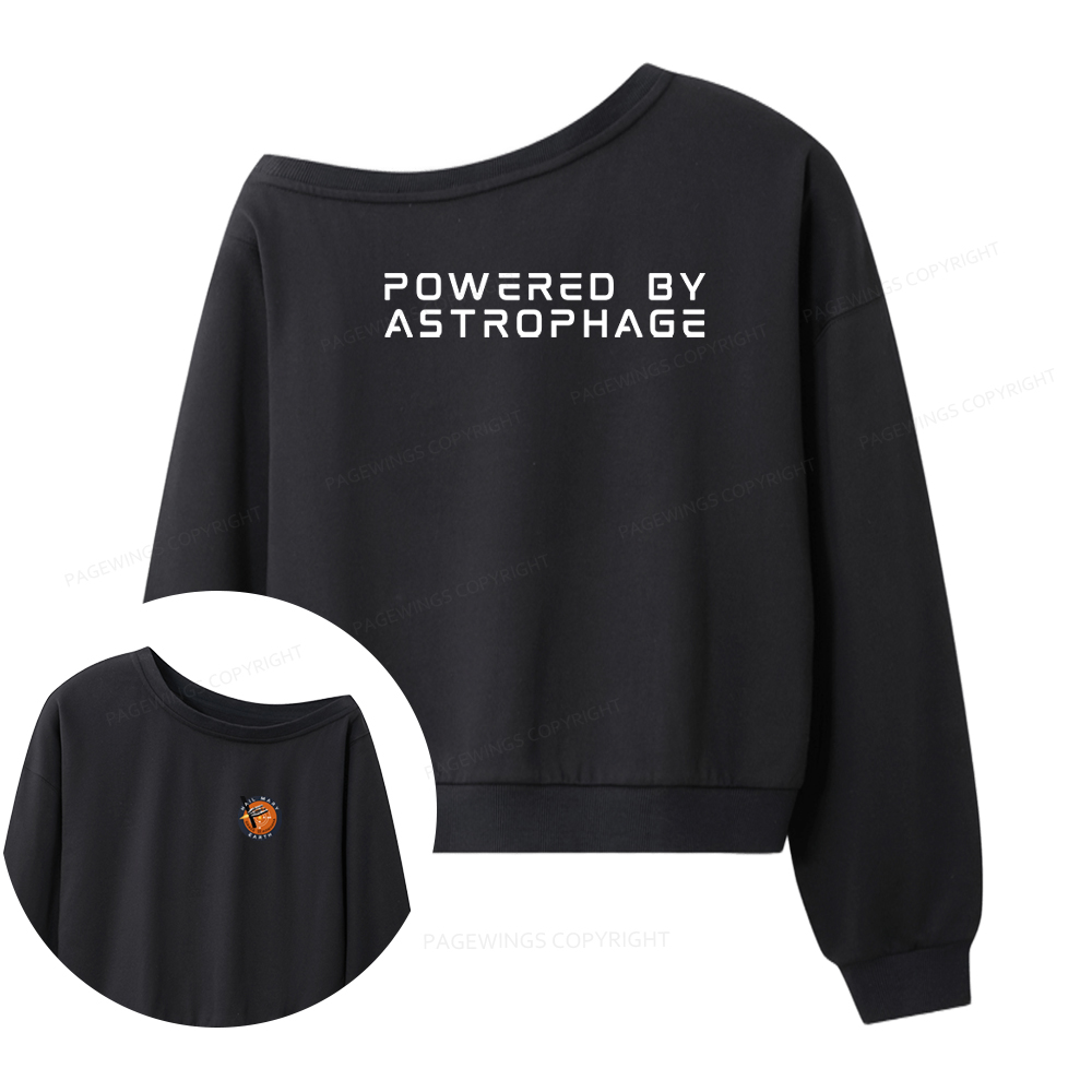 Pagewings Powered By Astrophage Women Off Shoulder Sweatshirt