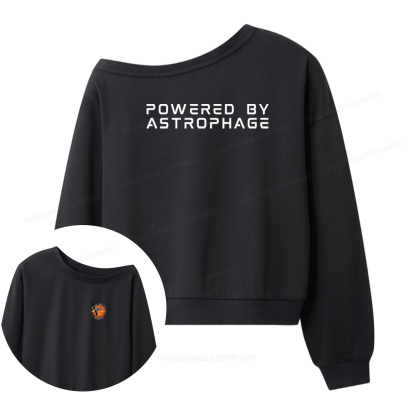 Pagewings Powered By Astrophage Women Off Shoulder Sweatshirt