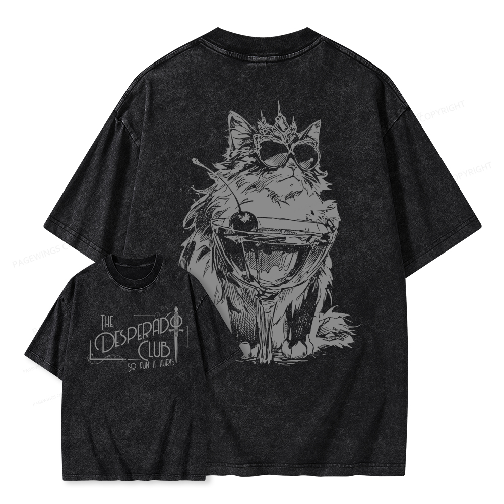 Pagewings The Desperado Club Unisex Washed T-shirt