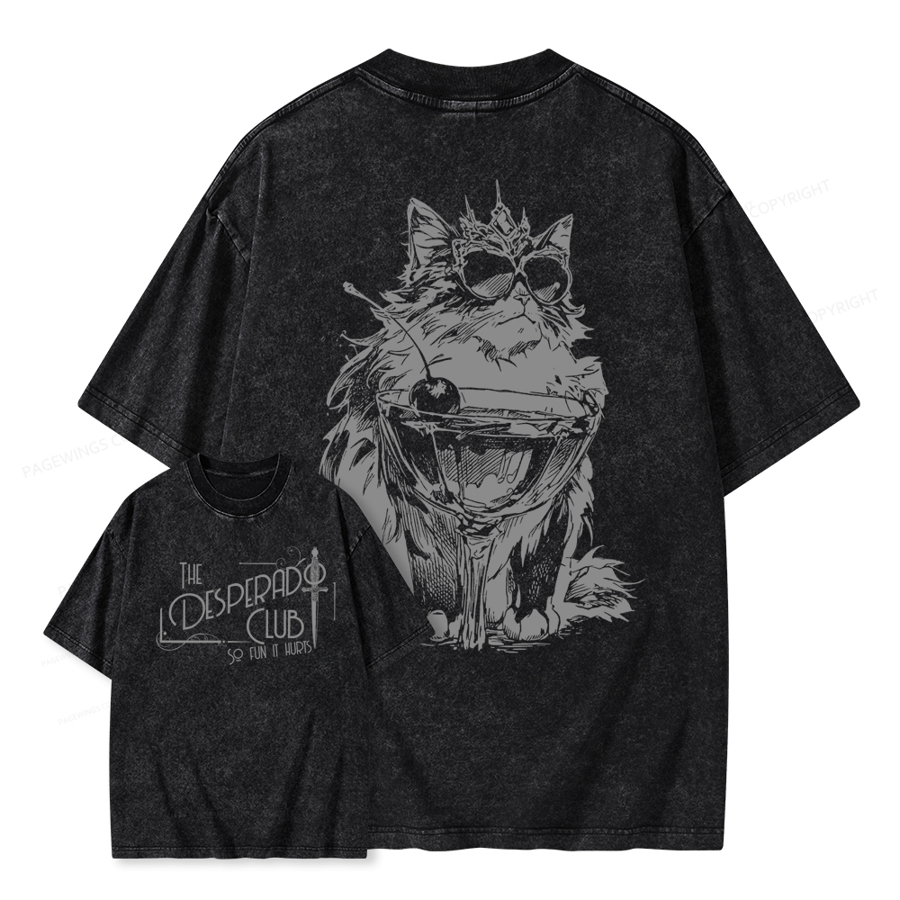 Pagewings The Desperado Club Unisex Washed T-shirt