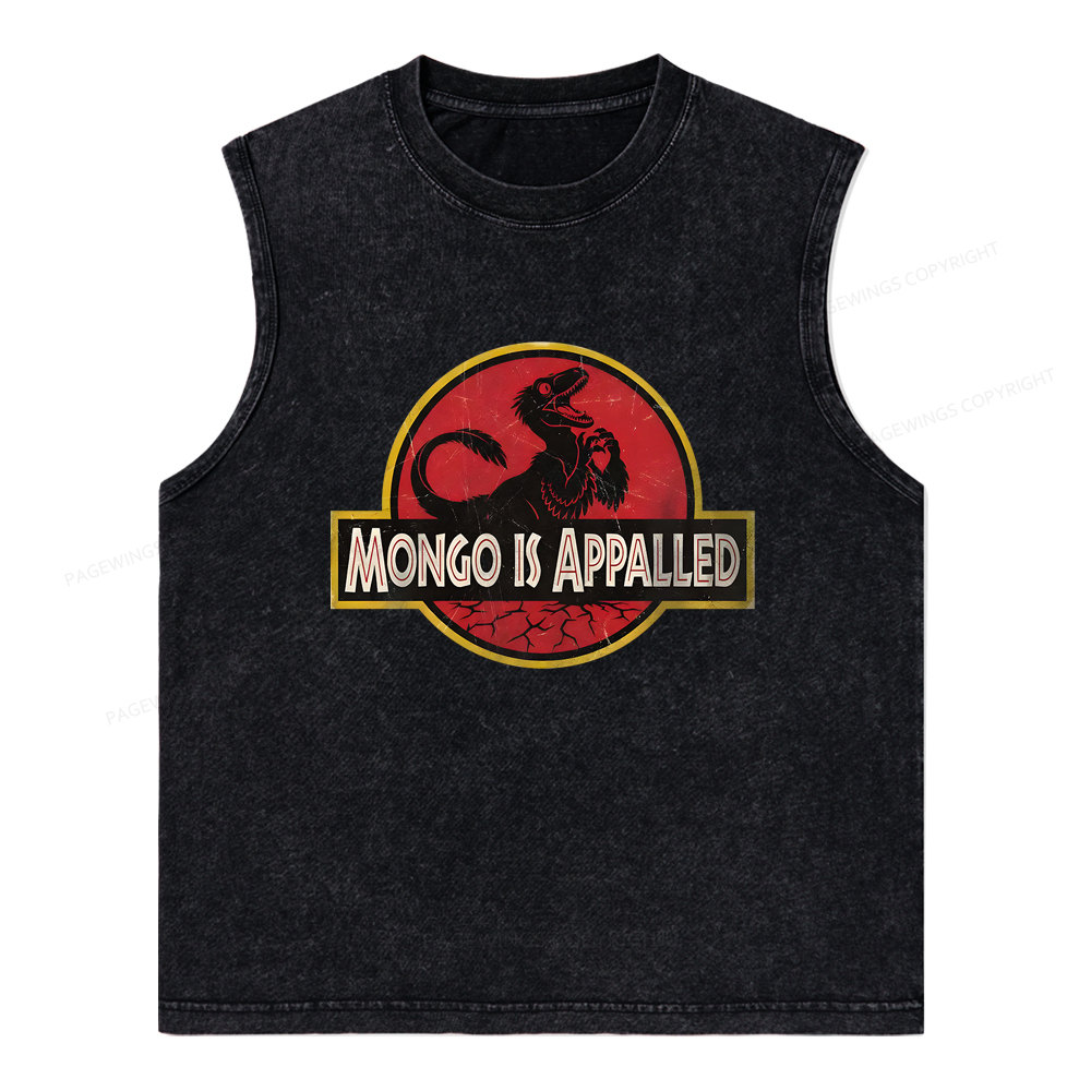 Pagewings Mongo Is Appalled Unisex Washed Tank Top