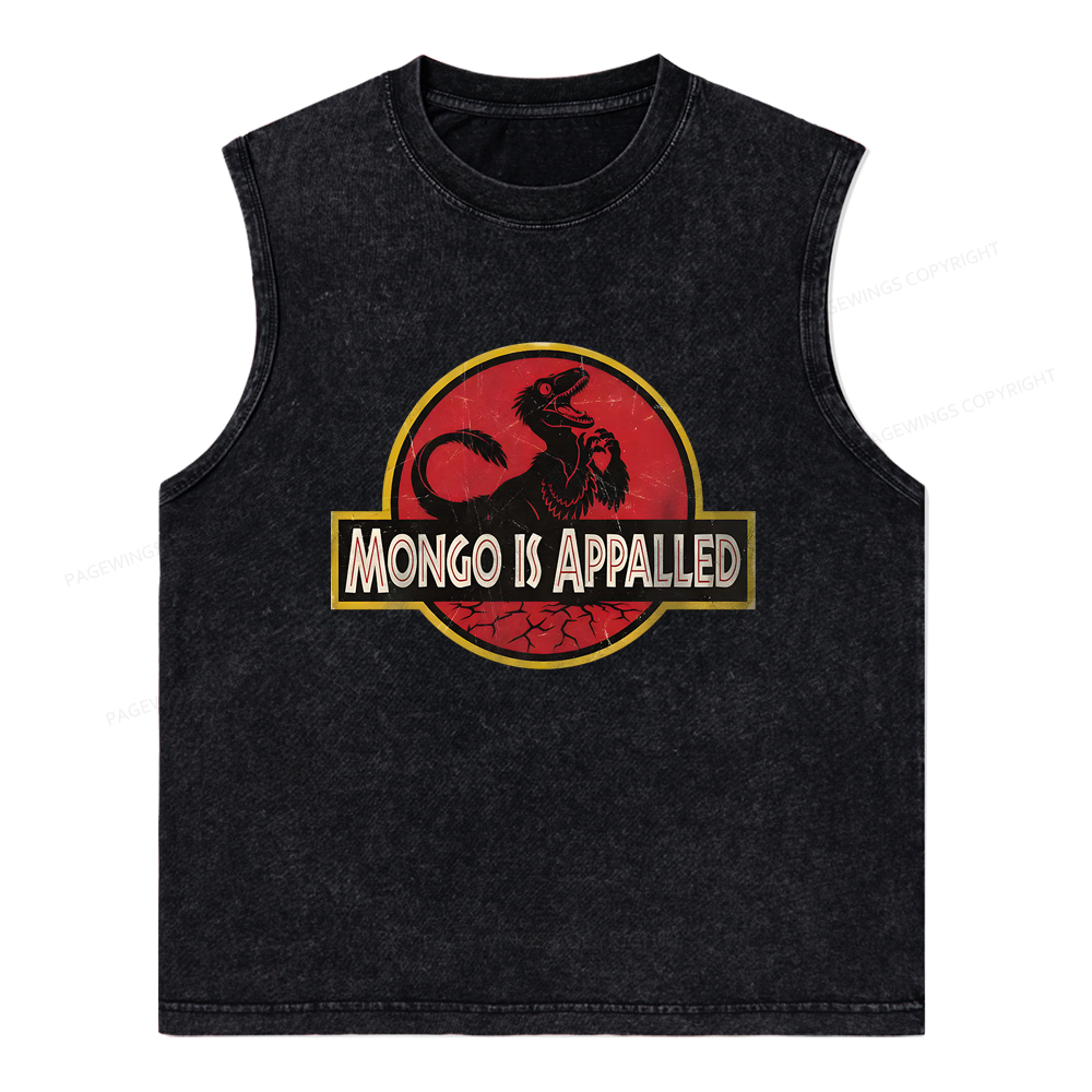 Pagewings Mongo Is Appalled Unisex Washed Tank Top