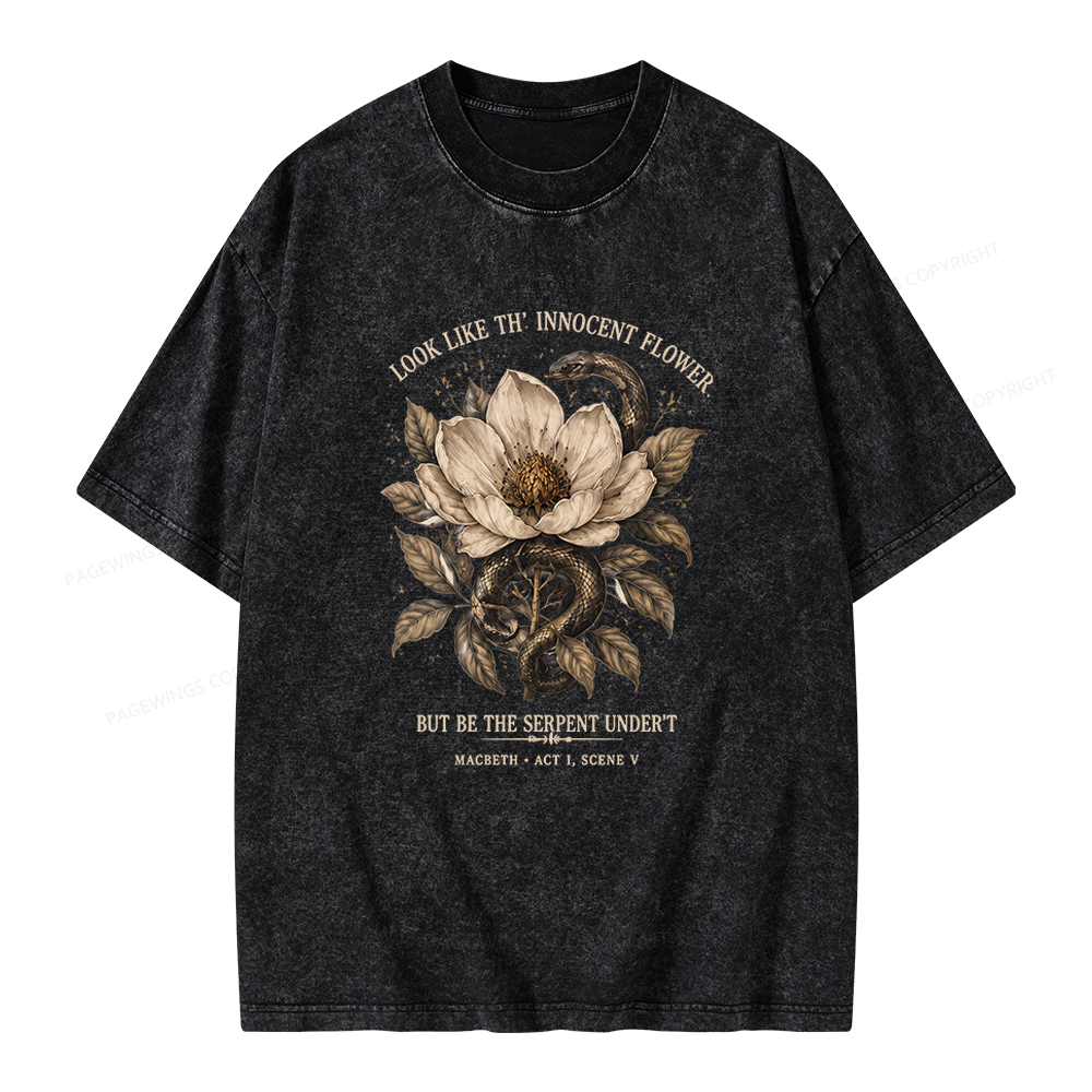 Pagewings Shakespeare Quote Unisex Washed T-shirt